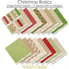 img 3 attached to 🎄 Christmas Basics Pattern Paper Pack - Premium Single-Sided 12"x12" Scrapbook Specialty Paper Collection with 16 Sheets - by Miss Kate Cuttables