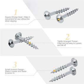 img 1 attached to Винты с карманом Ленинка Крупный квадратный привод