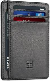 img 4 attached to 👔 GH Men's Minimalist Leather Wallet with Blocking - Accessory for Wallets, Card Cases & Money Organizers