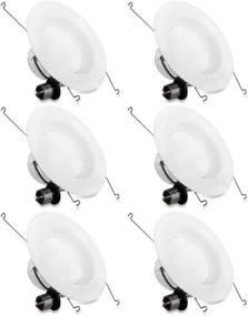 img 4 attached to 🔆 JJC 6 Pack Dimmable LED Recessed Lighting - 5/6 inch Baffle Trim - 18W (75W Equiv.) - Daylight White 5000K - 1200LM - CRI 90