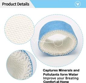 img 3 attached to 🔵 4-Pack of Upgraded Blue Mesh Treated Layer Humidifier Wicking Filters - Honeywell HAC-504 HAC-504AW HCM350 HCM-315 HEV312 HEV355 HCM-710 Series Replacement