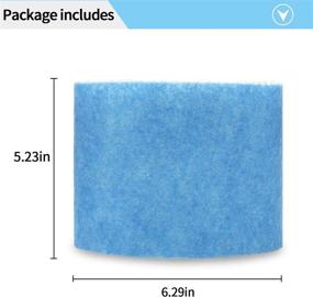 img 1 attached to 🔵 4-Pack of Upgraded Blue Mesh Treated Layer Humidifier Wicking Filters - Honeywell HAC-504 HAC-504AW HCM350 HCM-315 HEV312 HEV355 HCM-710 Series Replacement