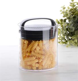 img 2 attached to 🔒 Prepara Evak Fresh Saver: Airless Canister with Black Handle and 1.1 Quart Capacity for Optimal Food Preservation