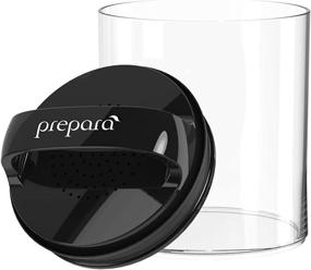 img 1 attached to 🔒 Prepara Evak Fresh Saver: Airless Canister with Black Handle and 1.1 Quart Capacity for Optimal Food Preservation