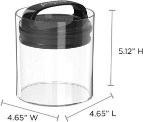 img 3 attached to 🔒 Prepara Evak Fresh Saver: Airless Canister with Black Handle and 1.1 Quart Capacity for Optimal Food Preservation