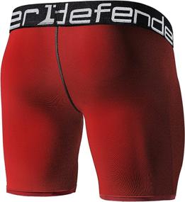 img 3 attached to Defender Compression Shorts Underlayer BSNVWH_2XL Sports & Fitness