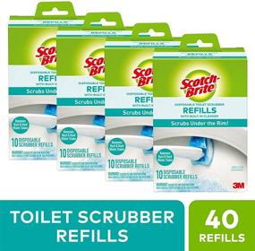 img 3 attached to 🚽 Scotch-Brite Disposable Toilet Scrubber Refills - Under the Rim Cleaning, 40 Pack