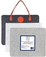 🧵 nubox trading co - new zealand wool heat resistant mat with felt carrying bag and fiberglass sheet, portable ironing mat for sewing, quilting, and crafts, 17x13.5 inches logo