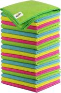 scrubit microfiber cleaning cloth lint free towels – ultra absorbent & super soft wash cloths (24 pack) for house, kitchen, cars, windows logo