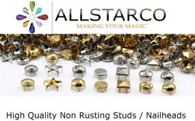 img 1 attached to 🔮 5mm Crystal CH38 Bedazzler Refills: Rhinestones & Preset Gemagic Studs for Garment Embellishments, Leatherwork, DIY Crafts – Decorate Shoes, Belts, Tees | Size: 20-100 Pieces | Allstarco