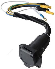 img 1 attached to 🔌 CARROFIX 4-Way Flat Plug to 7-Way RV Blade Trailer Wiring Adapter Connector - Optimize for Better SEO