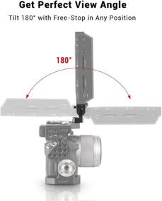 img 2 attached to Кронштейн для монитора SMALLRIG 1842: Надежное и гибкое крепление на трение до 180° для видеомониторов