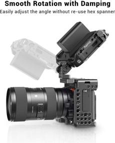 img 3 attached to Кронштейн для монитора SMALLRIG 1842: Надежное и гибкое крепление на трение до 180° для видеомониторов