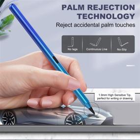 img 1 attached to TiMOVO Stylus Pencil for iPad Pro 11/12.9 Inch with Palm Rejection, Magnetic Design - Gradient Blue