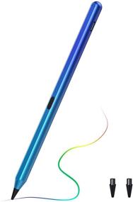 img 4 attached to TiMOVO Stylus Pencil for iPad Pro 11/12.9 Inch with Palm Rejection, Magnetic Design - Gradient Blue