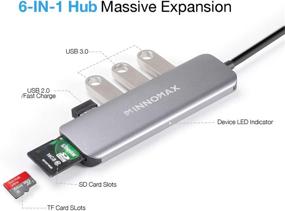 img 3 attached to 🔌 INNOMAX Thunderbolt Adapter: Gray MacBook Device Accessory for Efficient Memory Card Usage