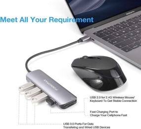 img 1 attached to 🔌 INNOMAX Thunderbolt Adapter: Gray MacBook Device Accessory for Efficient Memory Card Usage