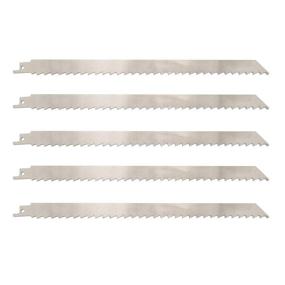 img 4 attached to 🔪 5-Pack of 12-Inch Stainless Steel Reciprocating Saw Blades - 3TPI Big Tooth Unpainted Blades for Meat Cutting: Big Animals, Frozen Meat, Beef, Sheep, Cured Ham, Turkey, and Bone