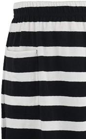 img 2 attached to 👗 Kid Nation Ruffles Elastic Stripes Girls' Skirts & Skorts – Stylish & Comfortable Clothing