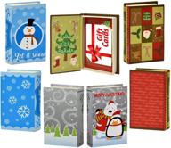 🎁 раскрывая 9 изящных праздничных дизайнов: книжка для хранения открыток на рождество с магнитным замком. логотип