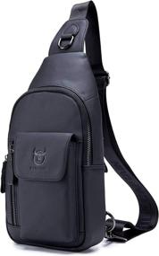 img 4 attached to 🎒 Stylish Leather Crossbody Shoulder Daypacks for Casual Daypacks - Optimal Backpacks