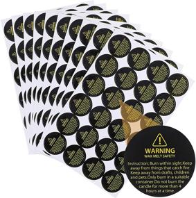 img 4 attached to 🕯️ Candle Safety Labels - Black Wax Melting Stickers for Candle Jars and Containers - Candle Warning Stickers for Candle Making (240 pack)