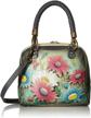 anna anuschka painted zip arround dragonflies women's handbags & wallets logo