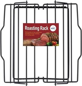 img 4 attached to 🔥 Adjustable Non-Stick Roasting Racks by HIC Harold Import Co. 43183 - Perfect for Effortless Roasting!