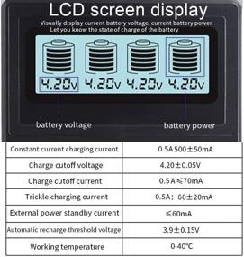 img 1 attached to Battery Charger Lithium Rechargeable Batteries