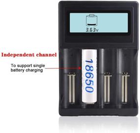 img 2 attached to Battery Charger Lithium Rechargeable Batteries