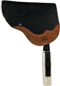 img 1 attached to 🐎 Weaver Leather Stacy Westfall Gel Ultrasuede Bareback Pad in Black - Size 21 x 35: Comfortable and Durable Riding Accessory