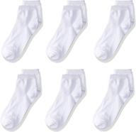 🧦 6-pack sport low cut socks for girls by trimfit (comfortoe) logo