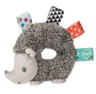 🦔 adorable taggies heather hedgehog baby rattle - perfect for soothing and entertaining! logo
