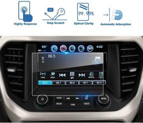 img 4 attached to 📲 Прозрачный защитный стеклянный экран для дисплея GMC Acadia IntelliLink 8 дюймов: улучшенная защита навигации и информационного развлечения.