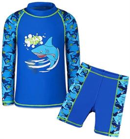 img 4 attached to 🩱 TFJH Protective Swimwear for Boys: Sportswear and Clothing for Swimming