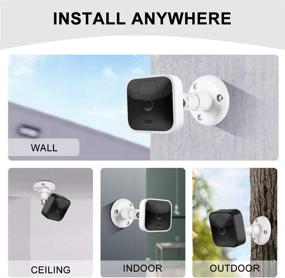 img 1 attached to 📸 Sonomo Blink Outdoor Camera Mount (3PCS), 360° Adjustable Wall Mount Bracket - Compatible with Blink Outdoor Camera & Blink Indoor Security System Accessories (White)