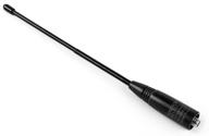 📡 high gain 8 inch whip vhf/uhf 144/430mhz 2meter 70cm sma-female dual band antenna for baofeng rd-5r uv5r-x uv-5r/5rtp, tyt, wouxun, yaesu, kenwood handhelds - black logo