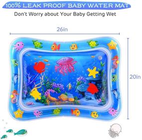 img 2 attached to 👶 MAGIFIRE Tummy Time Baby Water Mat - Water Play Mat for 3-9 Months Infant Toy - Newborn Boy/Girl