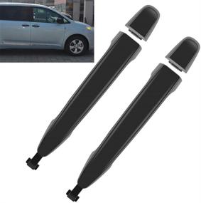 img 4 attached to Высококачественная ручка задней боковой двери 2x 6921308020 для Toyota Sienna 2004-2010 - для водителя и пассажира