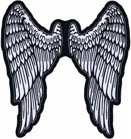 img 1 attached to 🖤 Lethal Threat Angel Wings Patch - LT30159 (11" x 11.5") - Black and White