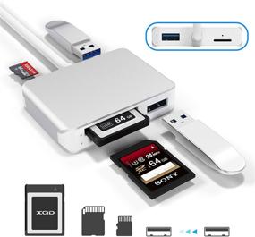 img 4 attached to 💨 High-Speed XQD Card Reader USB 3.0 - Fast Data Transfer for Sony G&M Series XQD and TF/SD/SDHC Cards