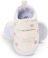 👟 non slip rubber sole baby shoes - toddler walker infant sneakers for outdoor tennis, crib dress logo