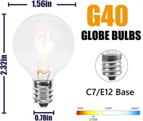 img 4 attached to 💡 Candelabra Outdoor Lights Replacement - G40 Bulbs