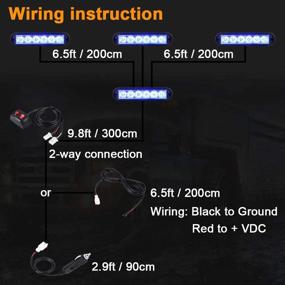 img 3 attached to 🔦 AT-HAIHAN 4 в 1 водонепроницаемые светодиодные аварийные мигалки для пожарных, полиции, правоохранительных органов и службы скорой помощи