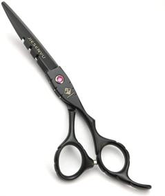 img 3 attached to 💇 JIESENYU Black & Red Diamond Scissors Set: The Ultimate Barber Essential Combination for Fashionable Styling! Comfortable & Easy to Use Set