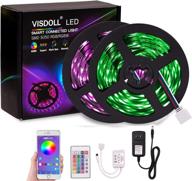 app-controlled 16.4ft 5050 rgbw/rgb smart led light strips kit with bluetooth ir remote controller and 12v power supply, ideal for bedroom, home decoration, tv backlight, and party lighting логотип