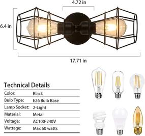 img 2 attached to Светильники Фермерский дом Ванная комната Industrial 2 Lights