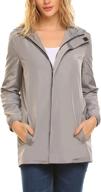 🌧️ unibelle women's lightweight waterproof rain jacket with hood: active outdoor raincoat windbreaker logo
