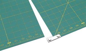 img 2 attached to OLFA 35x70 Inch Connecting Grid Rotary Cutting Mat Set - Self Healing Double Sided Cutting Mat with Grid for Fabric & Sewing, Designed for Use with Rotary Cutters (Green)