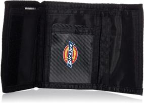 img 1 attached to Black Fabric 💼 Trifold Wallet by Dickies